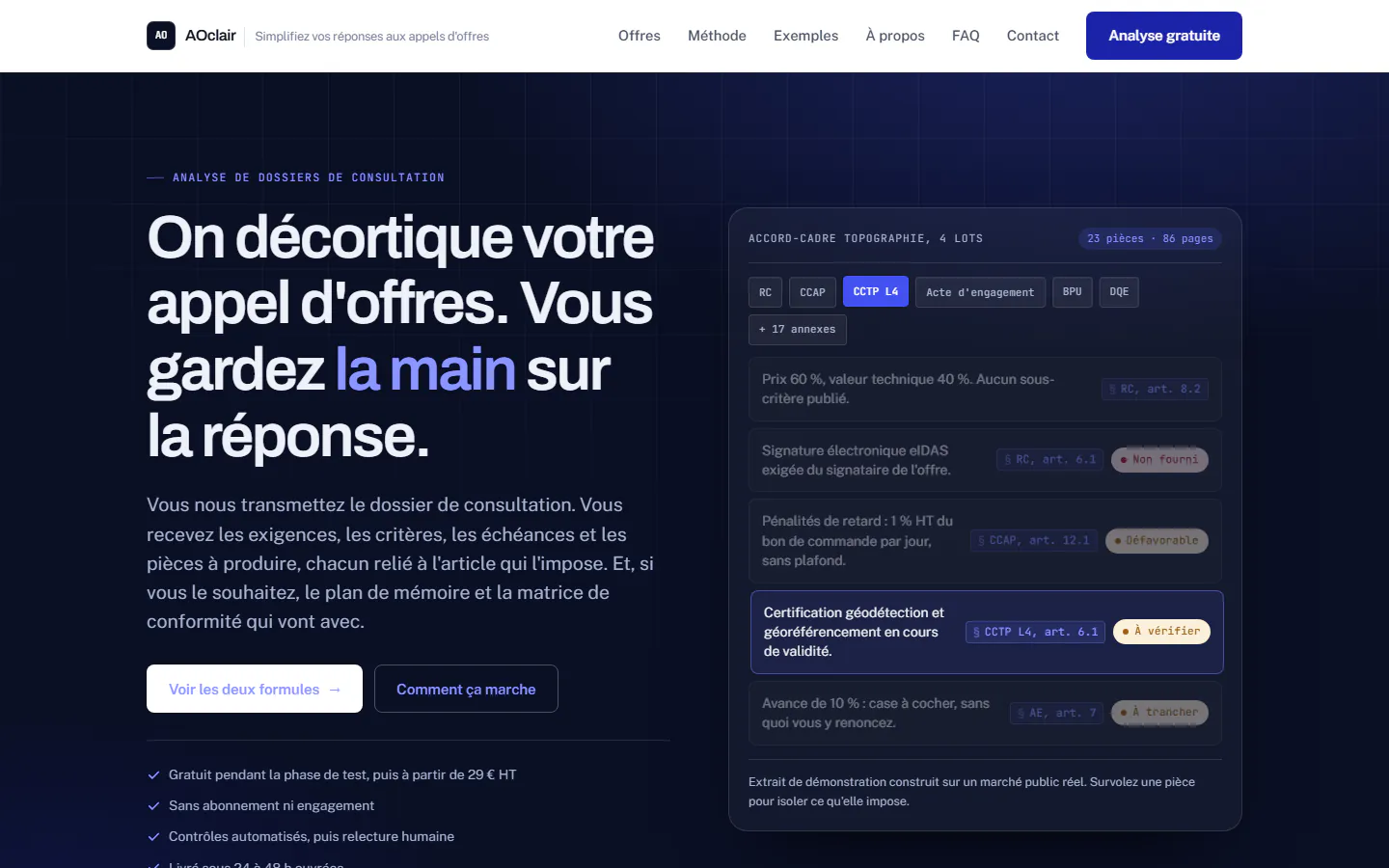 AOclair home page